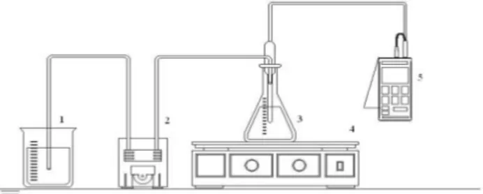 Figura 1 - Sistema Experimental em Batelada com controle de pH.
