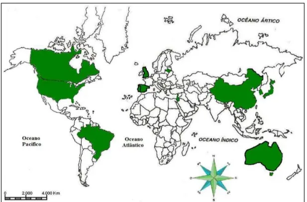 Figura 4 - Mapa verde mundial 