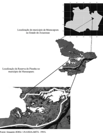 Figura 1 - Localização geográfica da Reserva de Desenvolvimento Sustentável 