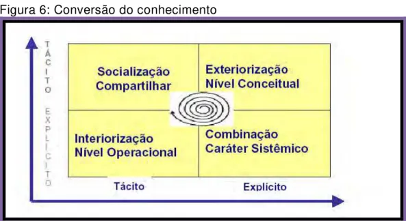 Figura 6: Conversão do conhecimento 