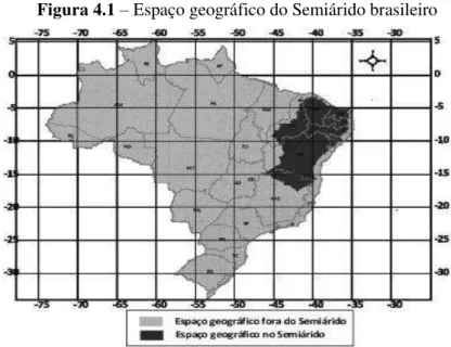 Figura 4.1 – Espaço geográfico do Semiárido brasileiro 