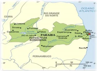 Figura 2 -Mapa do estado da Paraíba 
