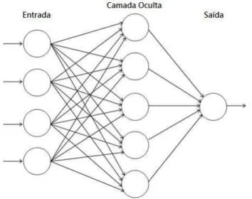 Figura 2.11 - Rede não recorrente feedforward. 