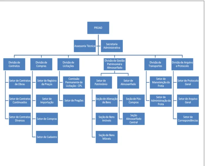 Figura 3  –  Organograma PROAD. 