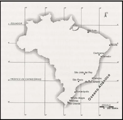 Figura 2 – Companhias de Aprendizes Marinheiros: 1840-1864 