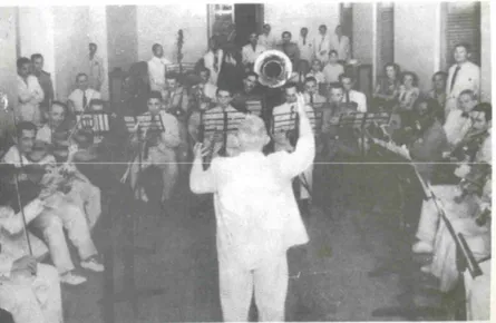 FIGURA 11 - Ensaio da OSPB – Maestro Francisco Picado – 1946   Fonte: Azevedo, 1974, p