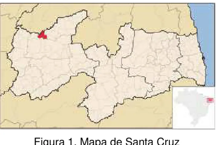 Figura 1. Mapa de Santa Cruz  (Disponível em: https://goo.gl/41g1rl)  