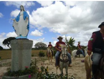 Foto 02: Devoção do vaqueiro a Nossa Senhora. 