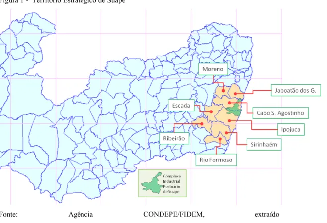 Figura 1 -  Território Estratégico de Suape 