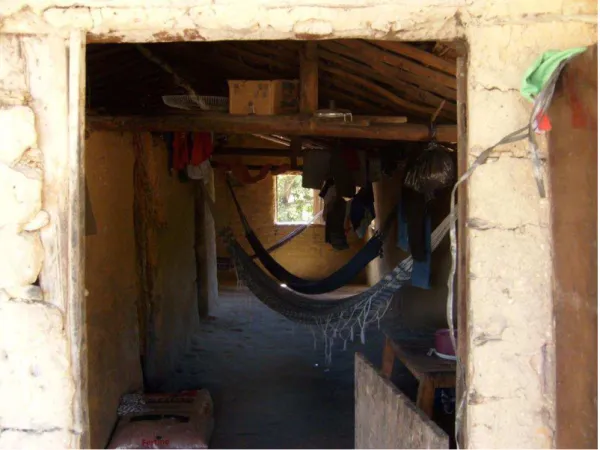 Figura 3: Foto do interior de uma casa da Aldeia Estiva Velha 