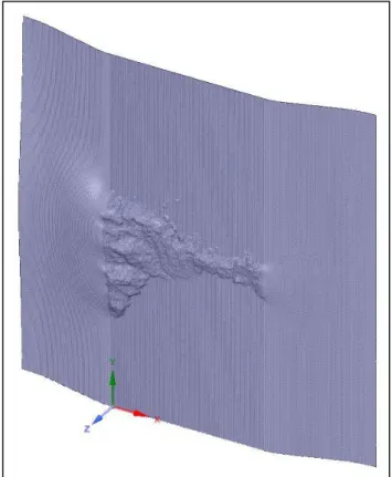 Figure 5 – Aspect of the geometry .stl file when  imported into SpaceClaim (north aligned with the 