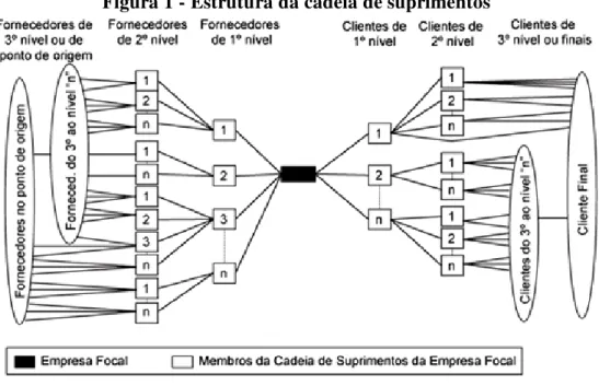 Figura 1 - Estrutura da cadeia de suprimentos 