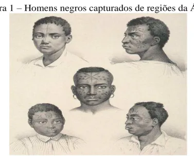 Figura 1  –  Homens negros capturados de regiões da África