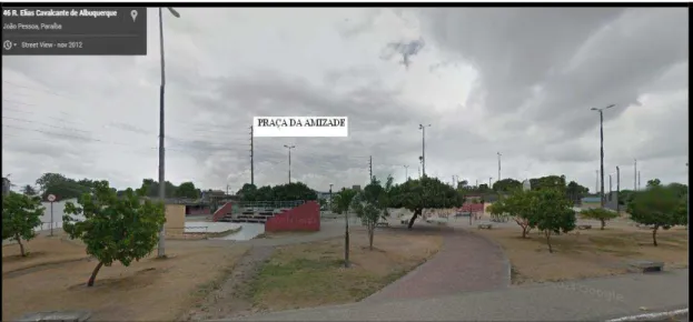 Foto 15  –  Praça da Amizade. (Imagem do Google Maps, capturada em 22/05/14). 