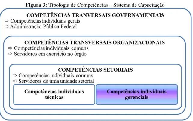 Figura 3: Tipologia de Competências  –  Sistema de Capacitação 