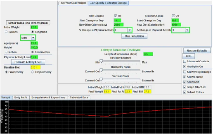 Figura 2.16: Interface Body Weight Simulator