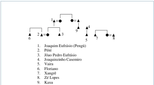 Fig. 1 Genealogia dos chefes de Nonoai