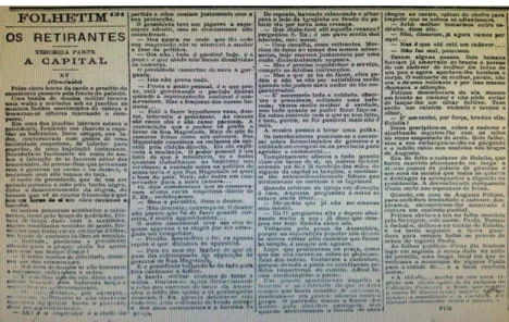 Figura 2- Última dia da publicação do folhetim  Os retirantes  no jornal 34