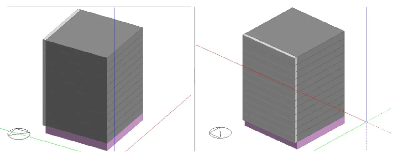 Figura 25 Tipologia de fachada dupla envidraçada do 2º ciclo de simulações 