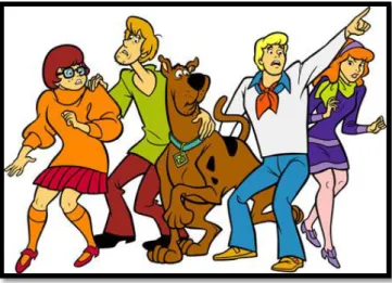 Fig. 3.19 - Scooby Doo (1969). Criação de Joe Ruby, Ken Spears e Iwao Takamoto para os  estúdios  Hanna-Barbera