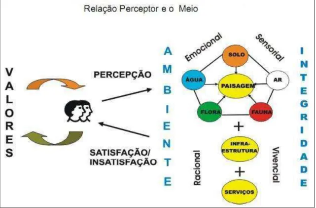 Figura 17. Relação do perceptor com o meio em que o envolve e que ele se relaciona. 
