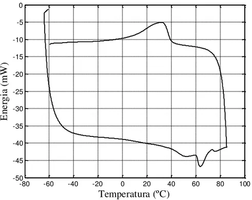 Figura 5.10. Calorimetria Diferencial de Varredura (DSC) 5000 Ciclos.