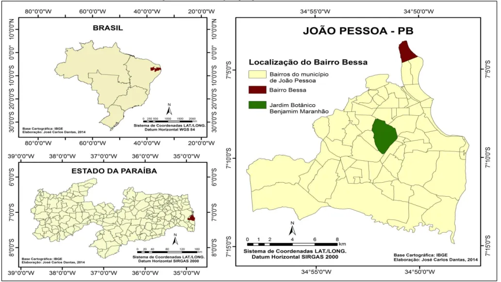 Figura 1  –  Localização geográfica do bairro do Bessa 