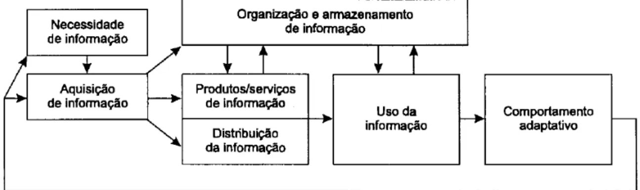 Figura 9  –  Modelo processual de administração da informação 