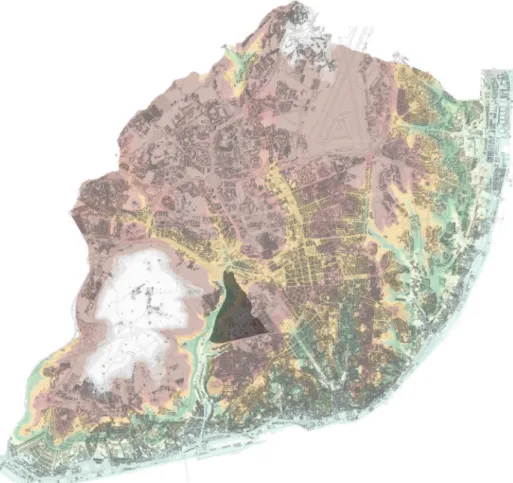 Fig. 10 | Planta de relevo da cidade de Lisboa.