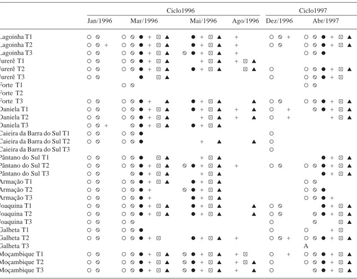 Figura 4. Variação da proporção de ramos reprodutivos de Ipomoea pes-caprae (L.) R. Br