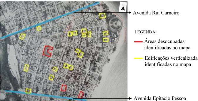 FIGURA  16.  Ortofotocarta  de  Tam algumas edificações verticalizadas, i FONTE: PREFEITURA MUNICIPA