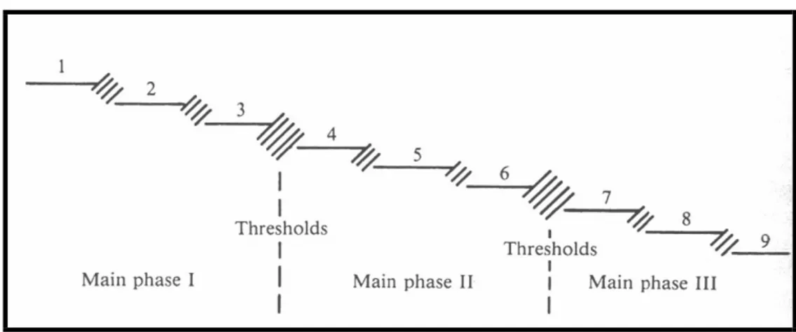 Figura 4 - Estágios de Escala e Limiares 