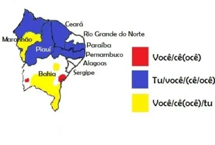 Figura 2 – Mapa da Região Nordeste 