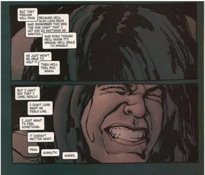 Figura 12 – Destaque para as expressões faciais de Jessica Jones em meio à relação sexual com Luke Cage (Detalhe)