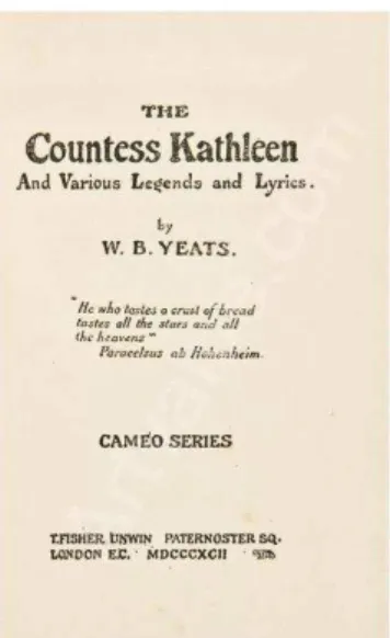 Figura 10 - Primeira capa de The Countess Kathleen and Various Legends and Lyrics,1892