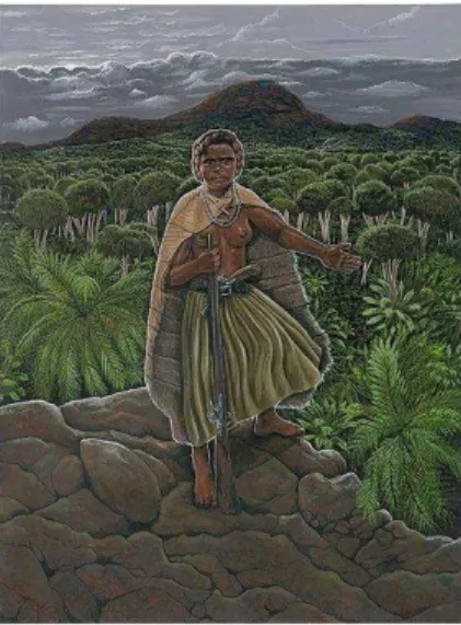 Figura 02: Rainha Mãe Yaa Asantewaa (c. 1840-17 de outubro de 1921) da tribo Edweso do Asante (Ashanti), no que  é atual Gana