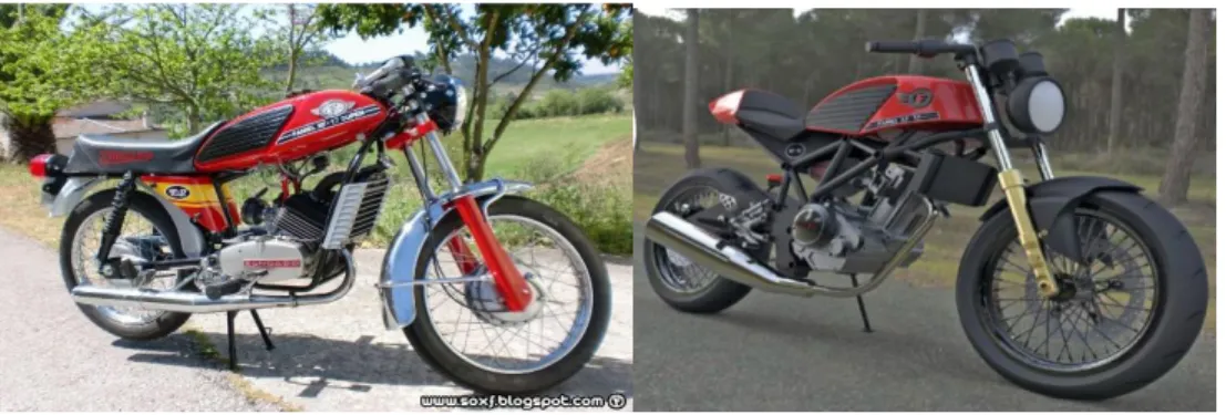 Figure 2 - Old XF-17 model vs New XF-17 Prototype. Sources: soxf.blogspot.com &amp; Famel 