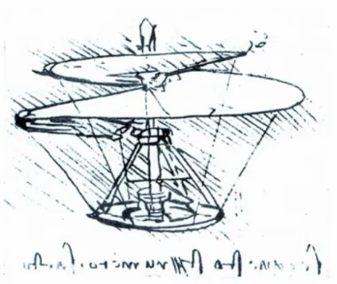 Figure 2.1: Leonardo da Vinci’s drawing (Gibbs-Smith, 1978).