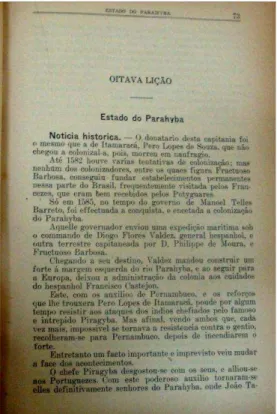 Figura 4 – Acervo do GPCES - Lições de Chorographia do Brasil, de Horácio Scrosoppi, de 1911