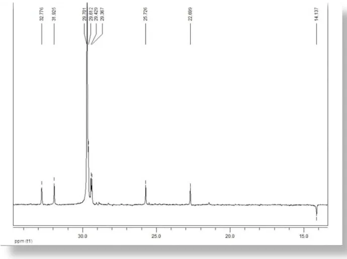 Figura 15: Expansão 1 do espectro de RMN  13 C APT (, CDCl 3 , 50 MHz) de Pp-1. 