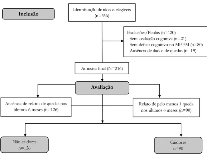 Figura 1. Fluxograma de seleção de amostra. Distrito Federal, 2018-2019.