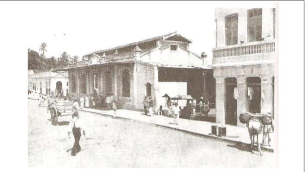 Foto 6: Rua  Beaurepaire Rohan , vendo-se ao centro o antigo   Mercado Montenegro, em 1920