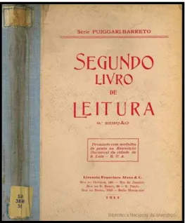 Figura  1:  Segundo  livro  de  leitura  da  Série  Puiggari-Barreto. 