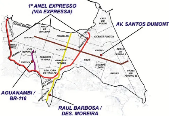 Figura  4.  Mapa  elaborado  pela  Secretaria  Municipal  do  Meio  Ambiente  e  Controle  Urbano  (SEMAN)  em 
