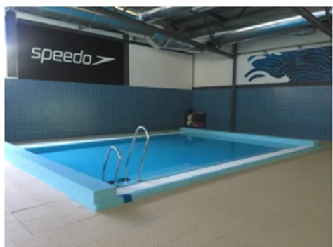 Figura 5. Piscina de 14m com 4 pistas.                Figura 6. Piscina de natação para bebes