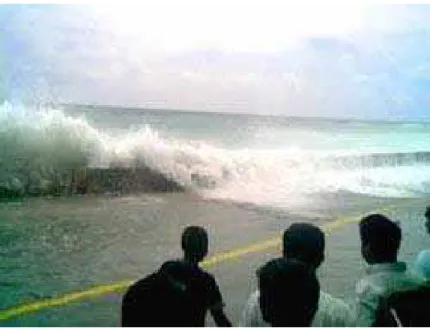 Figura 17 - Tsunami que atingiu Male em Maldives em 26 de dezembro de 2004.  