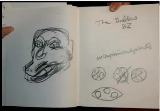 FIG. 07. Uma das raras vezes em que Serra mostrou o seu  sketchbook . Desenho feito no  México
