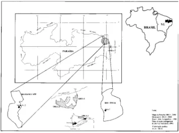 Figura 1. Cartograma de localização da Reserva Biológica Guaribas.