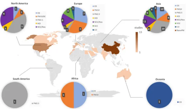 Figure 2. The evolution of published studies in scientific journals regarding machine learning  techniques used in atmospheric sciences