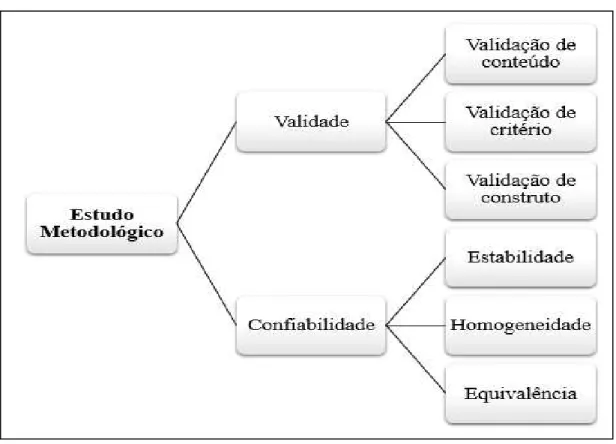 Figura 1 - Técnicas de validação e confiabilidade de instrumento. Fortaleza, 2016. 